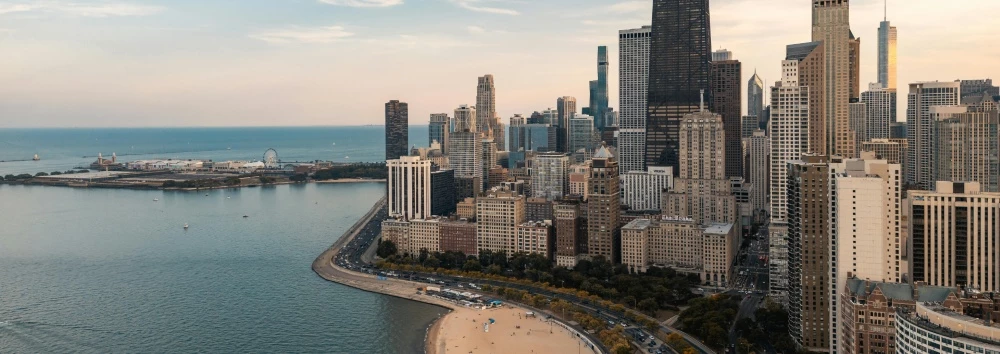 a city by the water