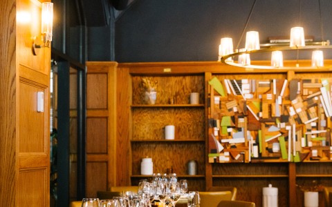 a table set for a dinner party