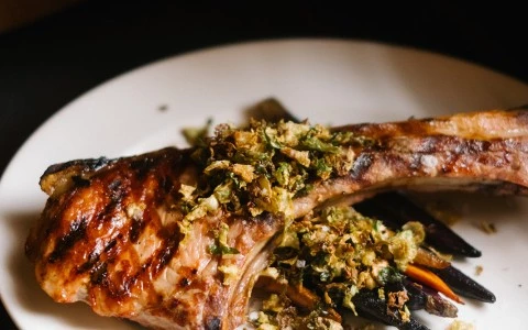 a plate of food on a table