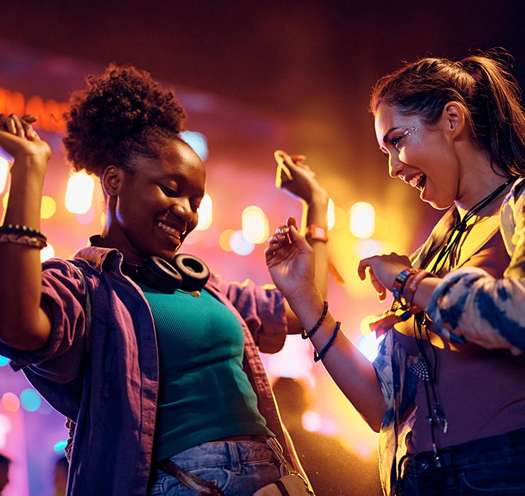 a group of women dancing