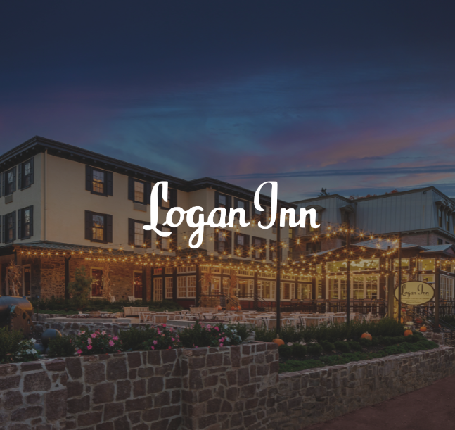 a building with lights on the outside