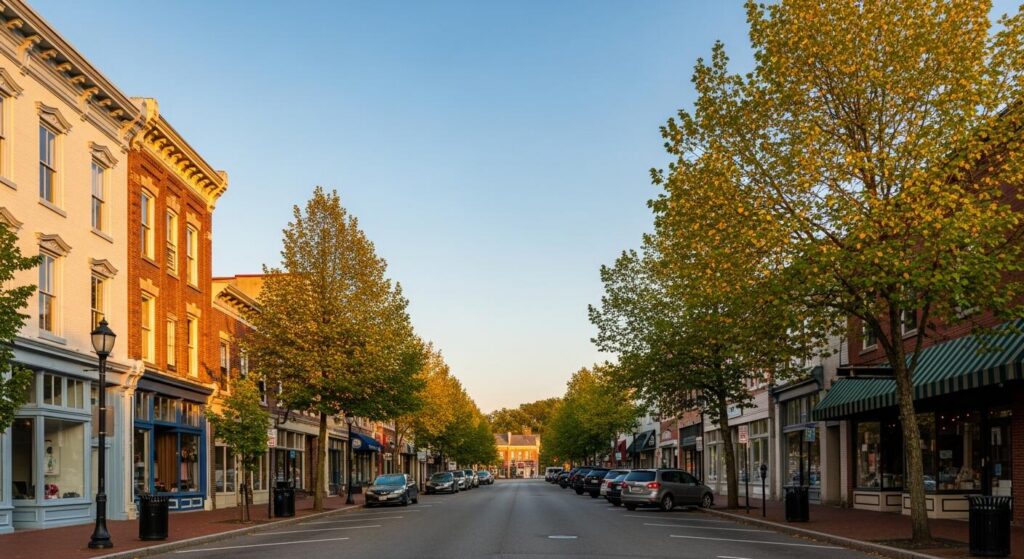 a street with cars parked on it