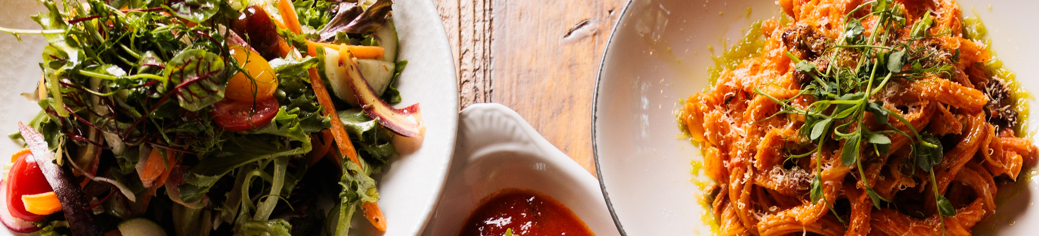 a plate of food on a table