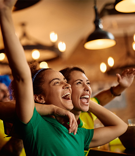 a group of women laughing