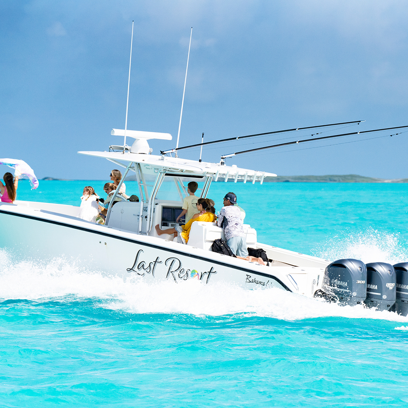 a group of people on a boat