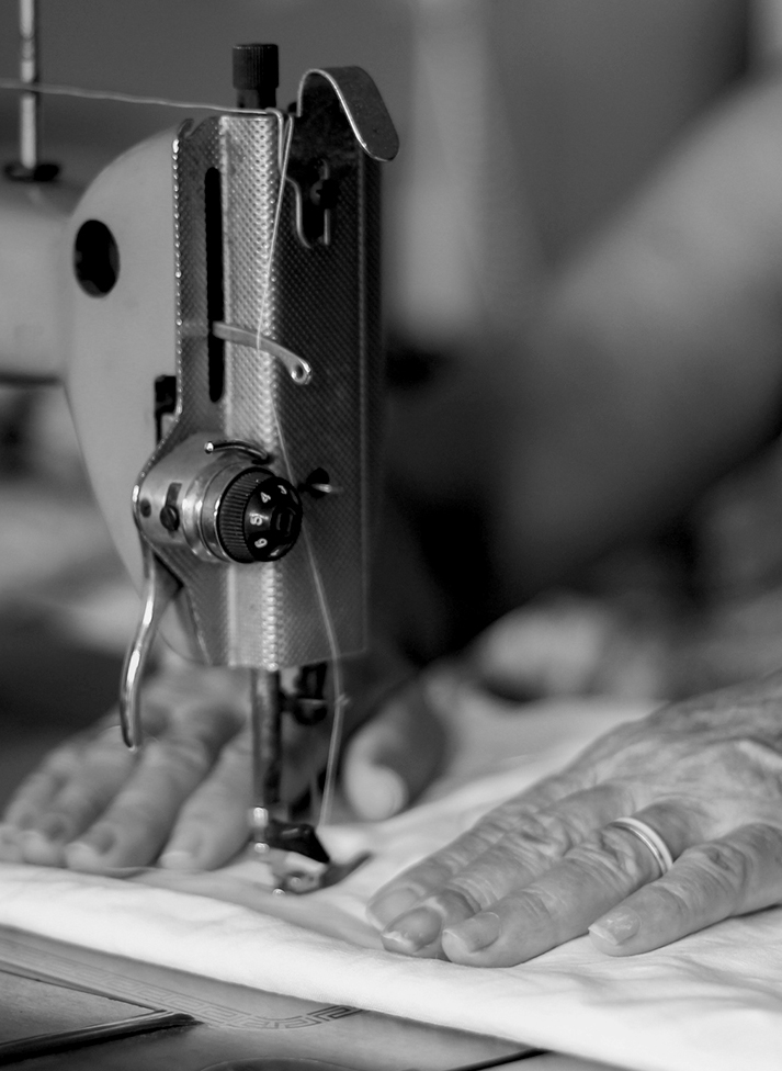 a close-up of a sewing machine