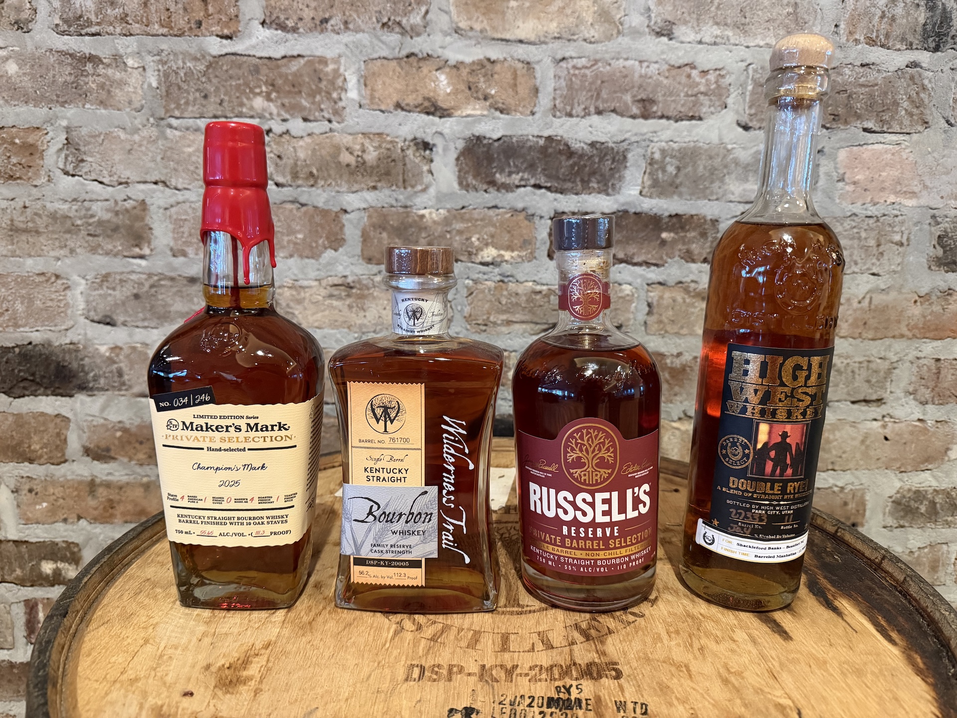 a group of bottles of alcohol