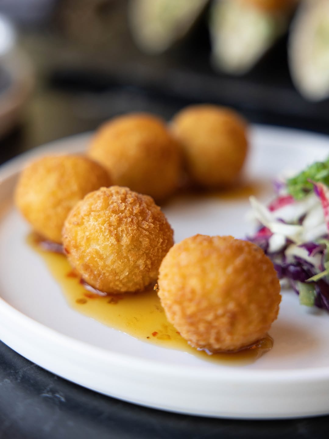 a plate of fried food