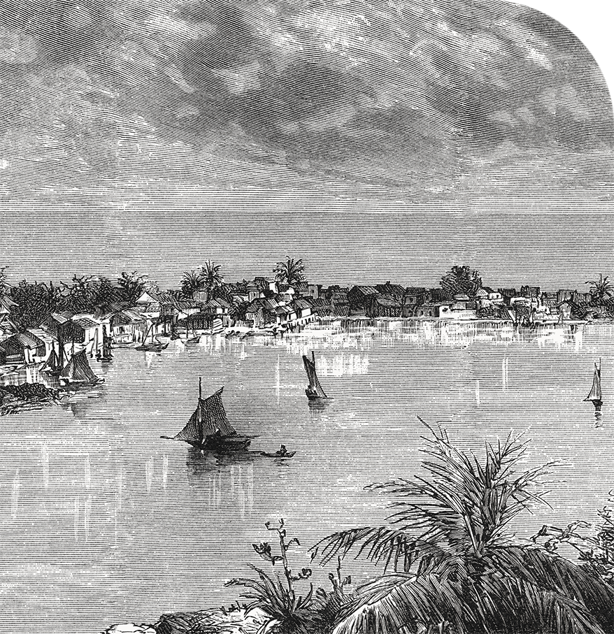 a black and white image of a city