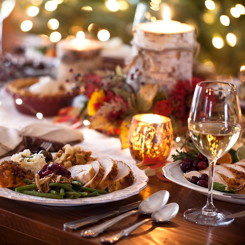a plate of food on a table