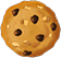 a close up of a cookie