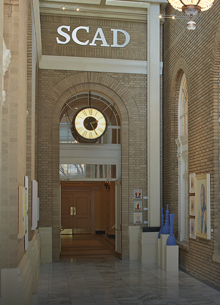 a clock from a building