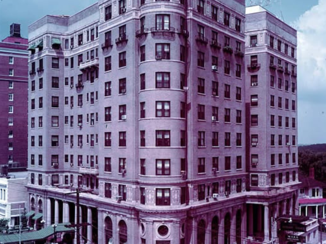 a large building with many windows