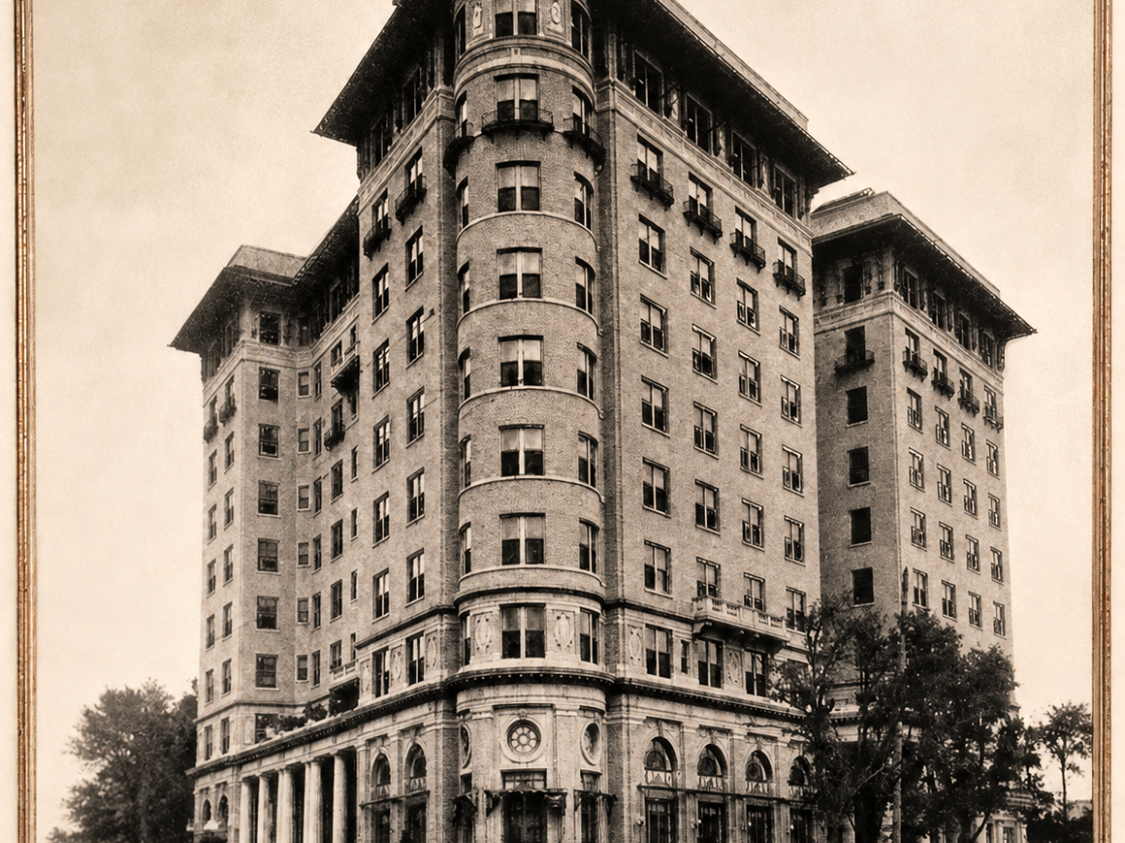 a large building with many windows