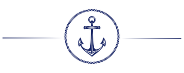 a blue anchor in a circle