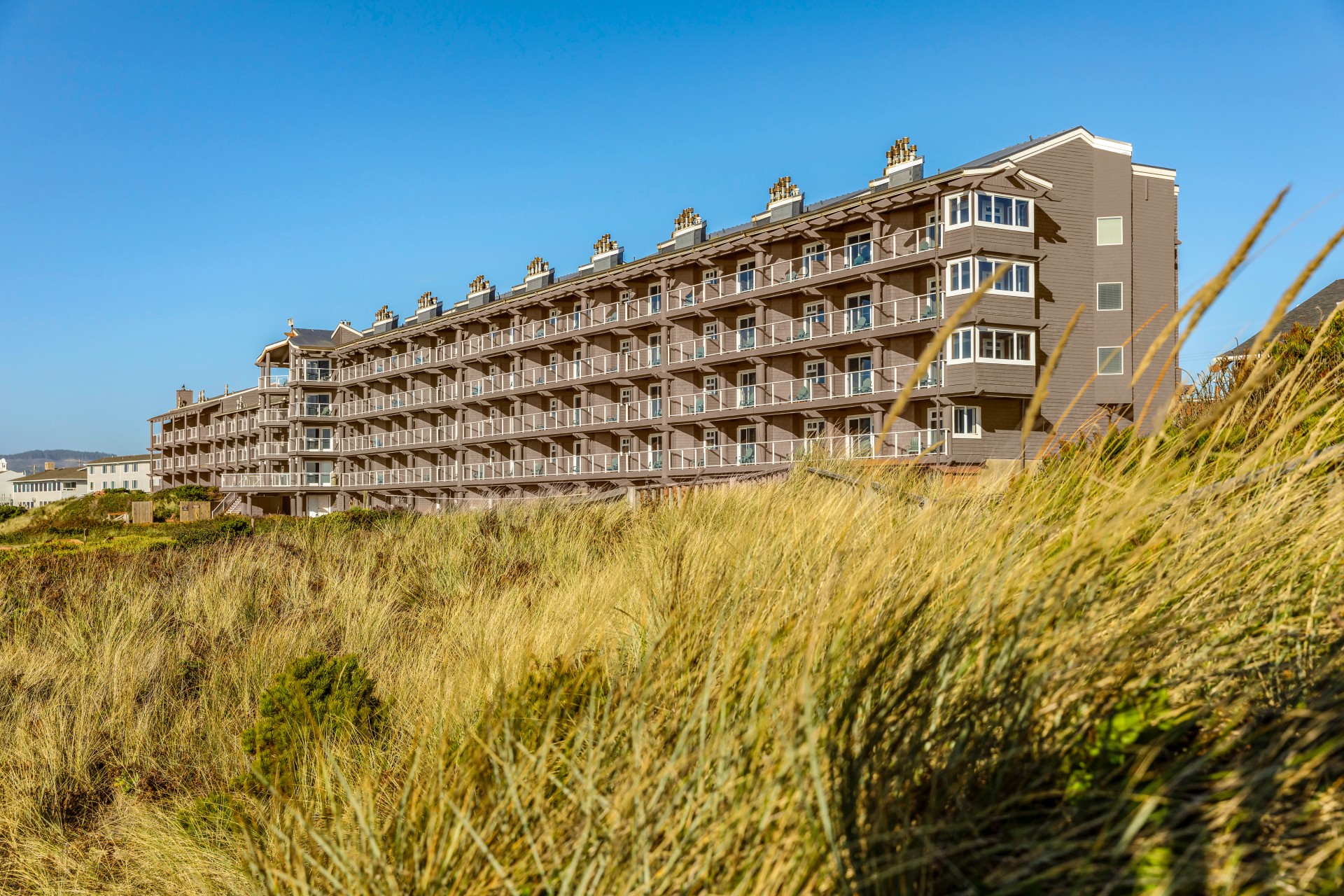 a building with many balconies