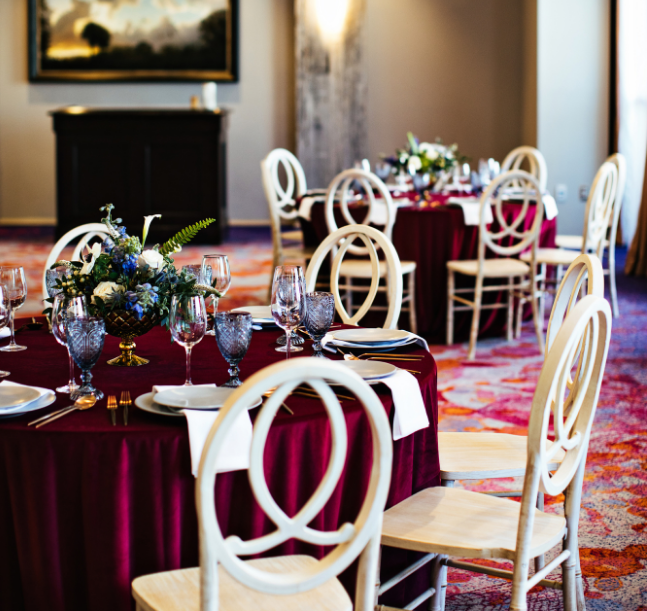 a table set for a dinner party