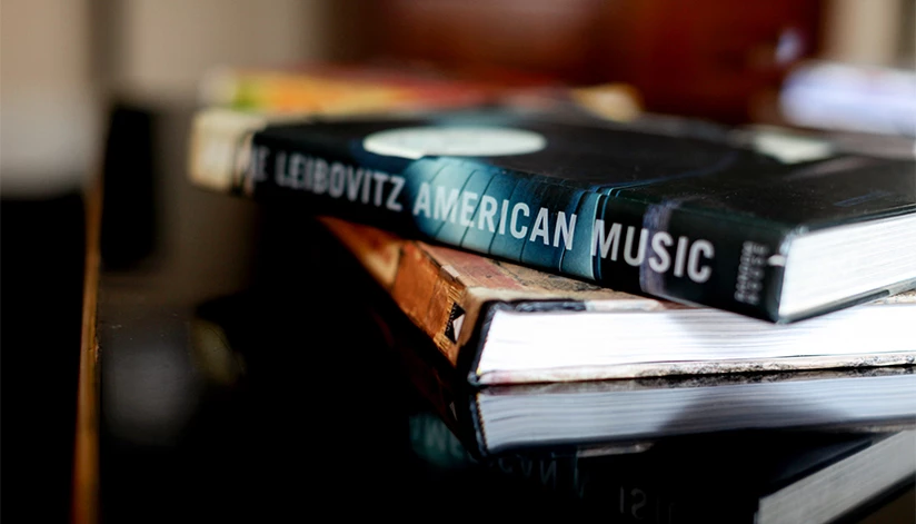 a book on a table