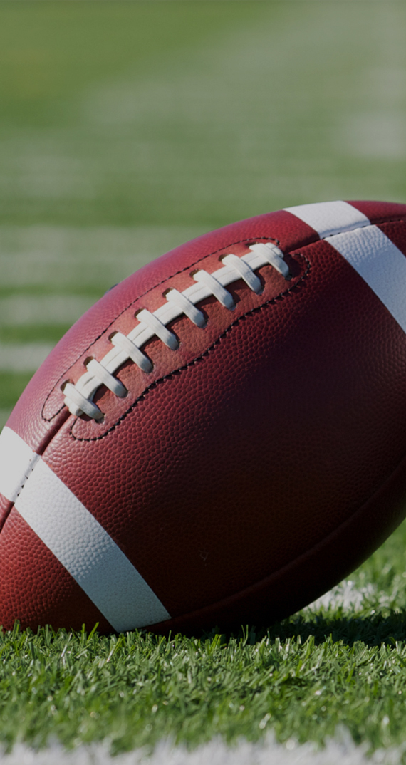 a football on the field