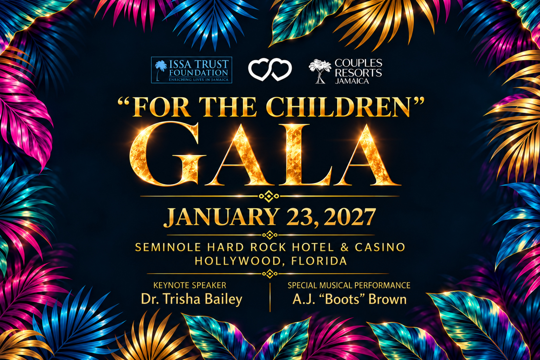 a poster for a gala