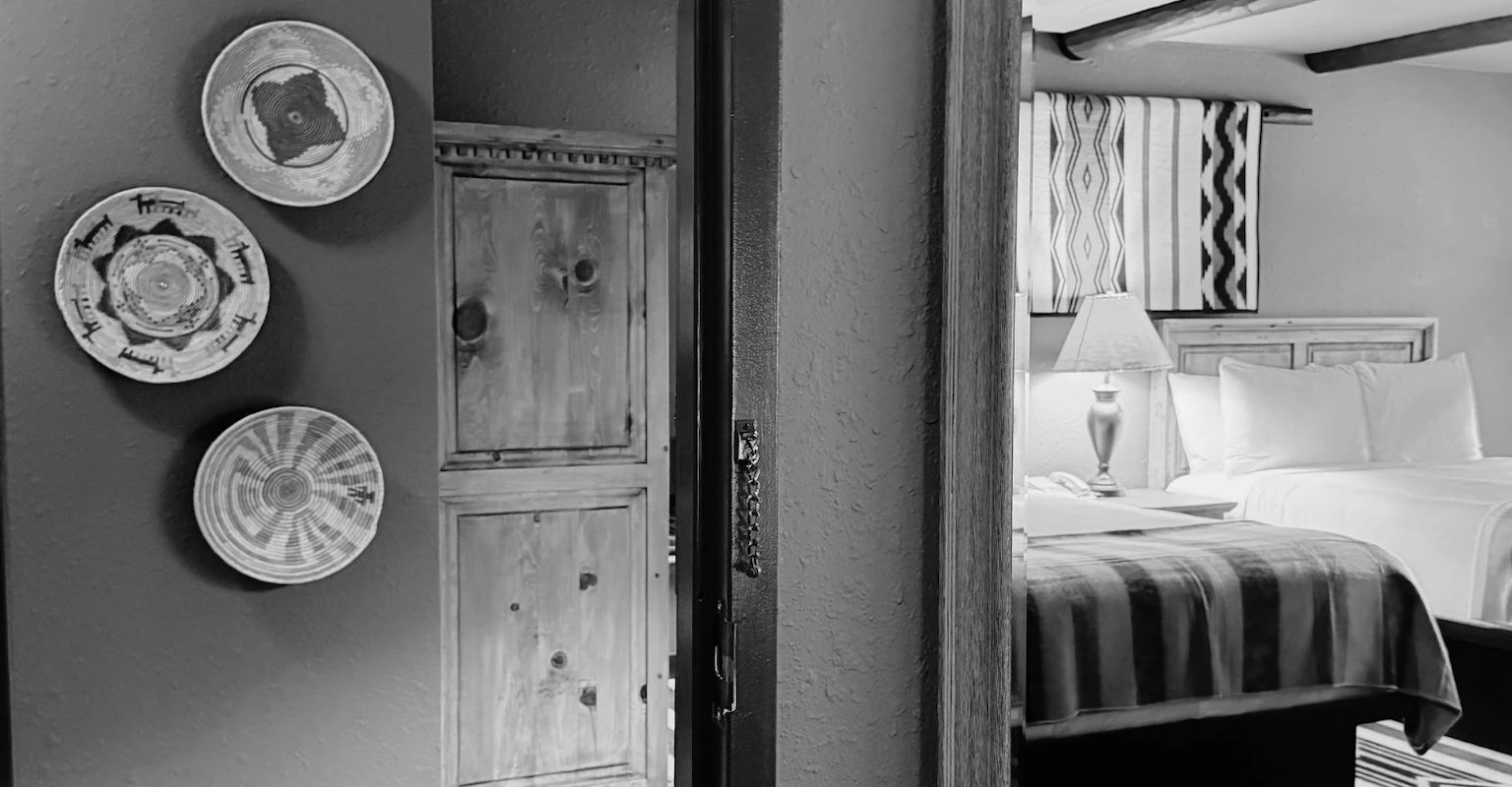 a door in a room