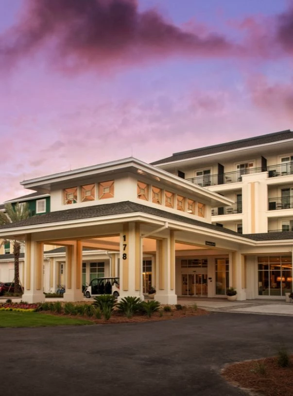 a large building with a large entrance