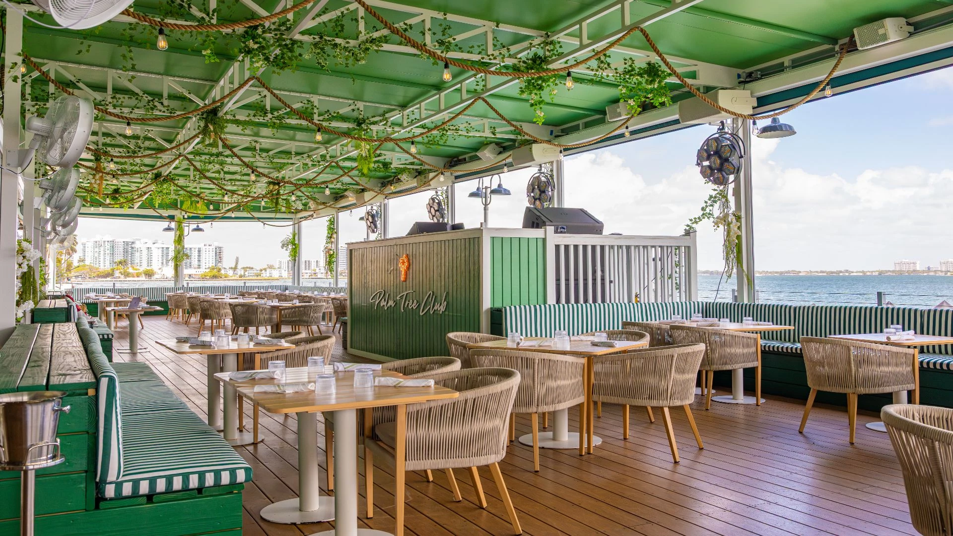 a restaurant with tables and chairs