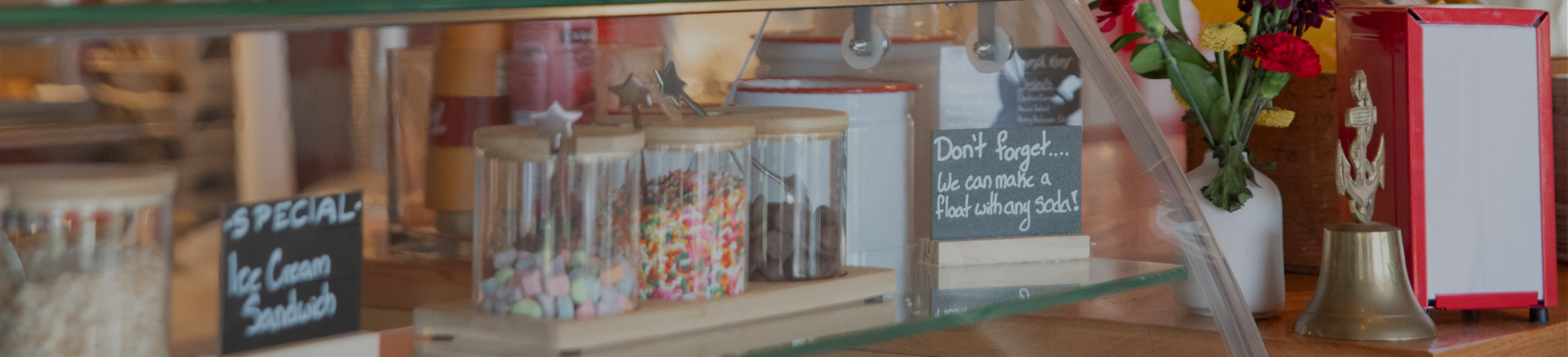 a glass container with food in it