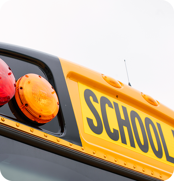 the back of a school bus