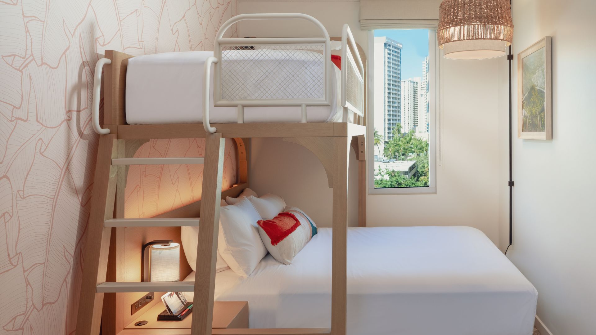 a bunk bed in a room