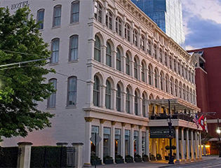 a building with many windows