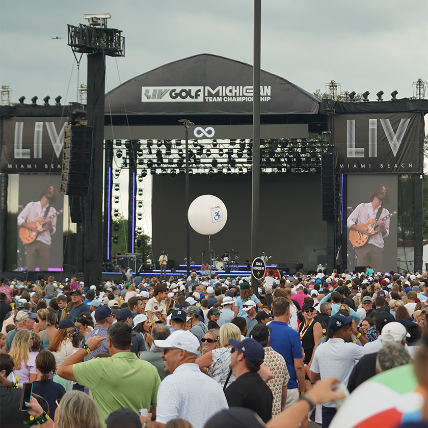 a large crowd of people on a stage