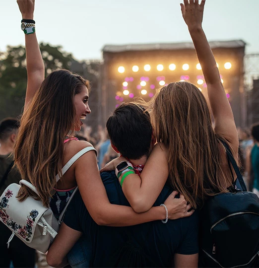 a group of people hugging