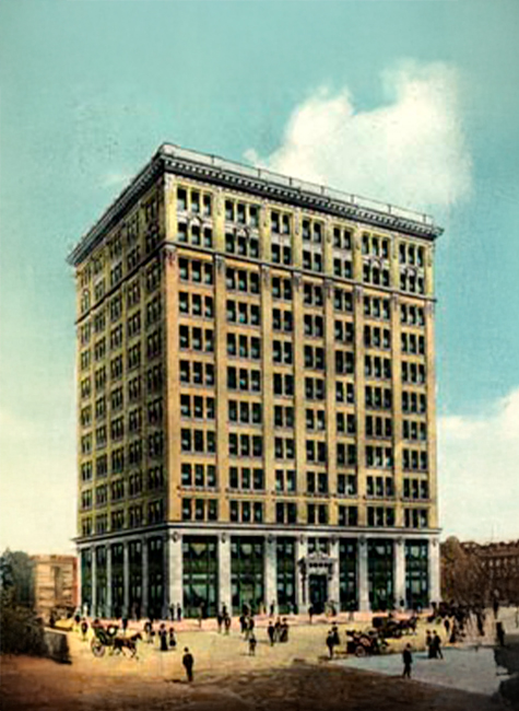 a tall building with many windows