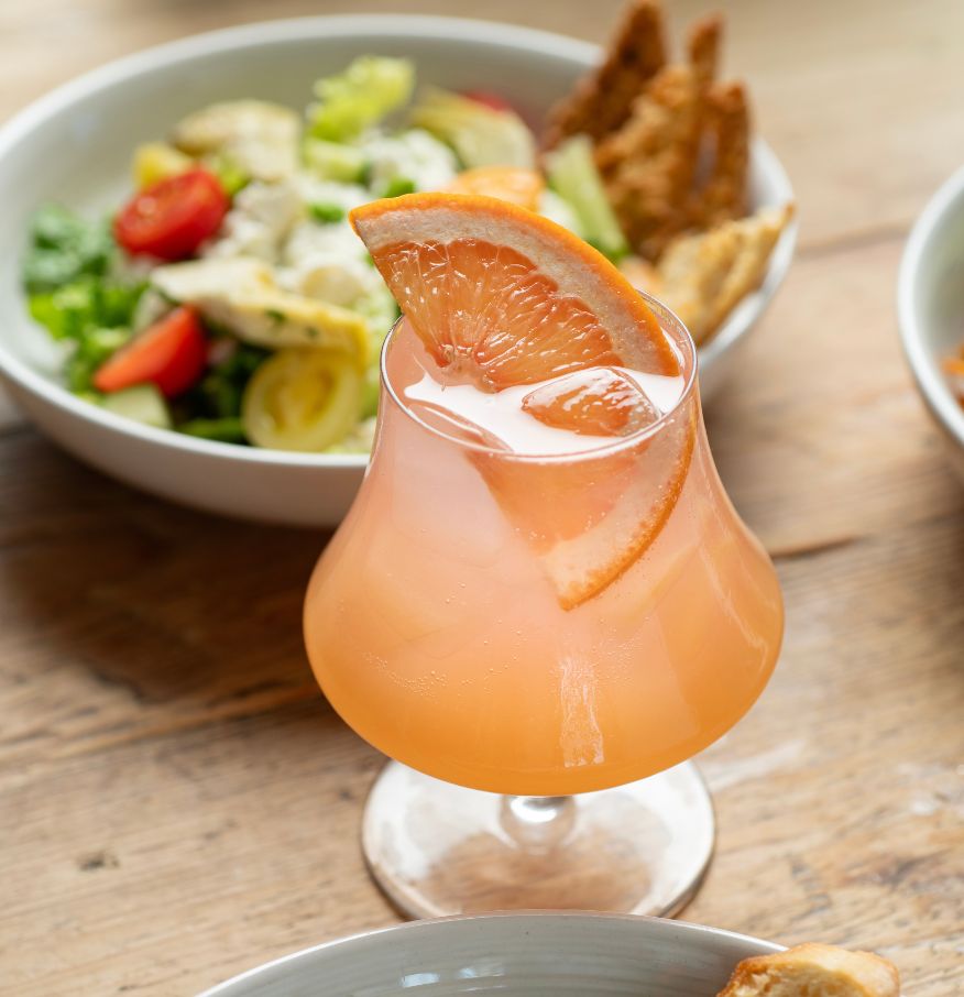 Citrus Kiss cocktail at The Tides Beach Club restaurant