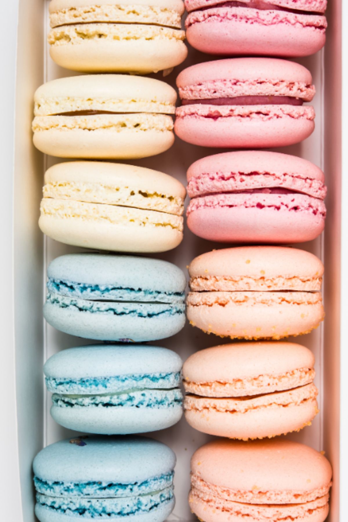 a box of colorful cookies