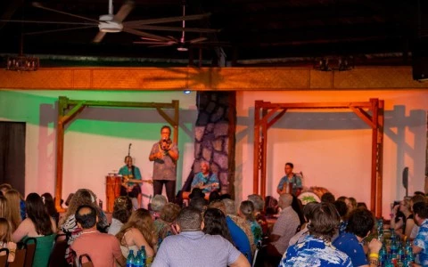 a group of people in a room