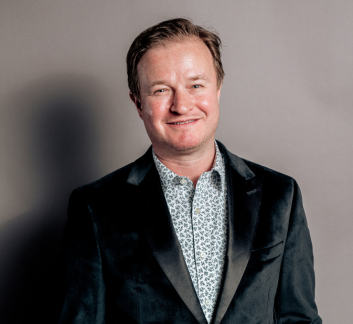 a man in a black suit