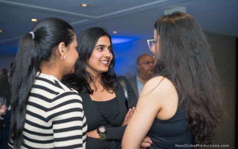 a group of women talking