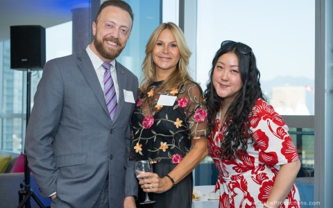 a group of people posing for a photo