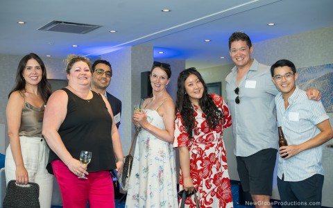 a group of people posing for a photo