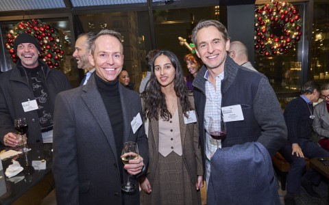 a group of people posing for a photo