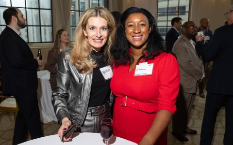 two women standing next to each other