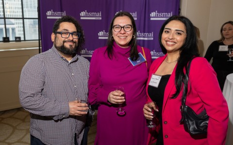 a group of people posing for a photo