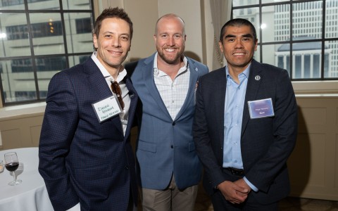 a group of men standing together