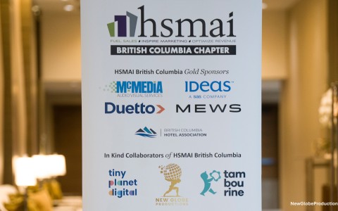 a white sign with different logos