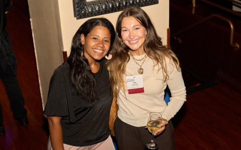 a couple of women posing for a picture