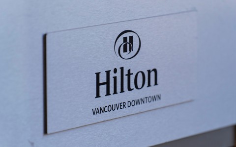 a close up of a sign