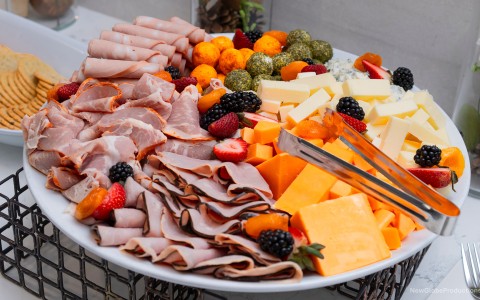 a plate of food on a table