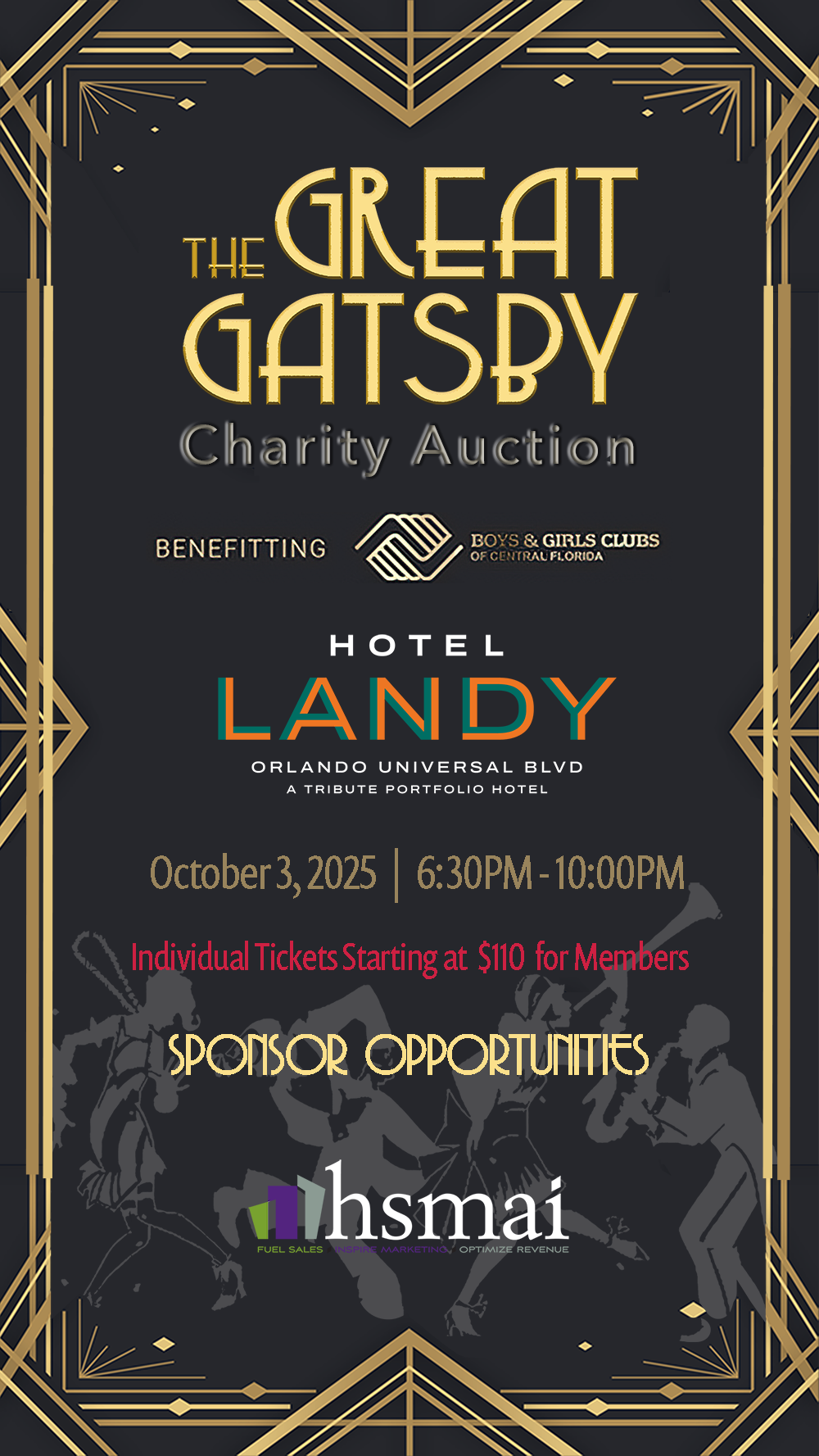 a poster for a charity event